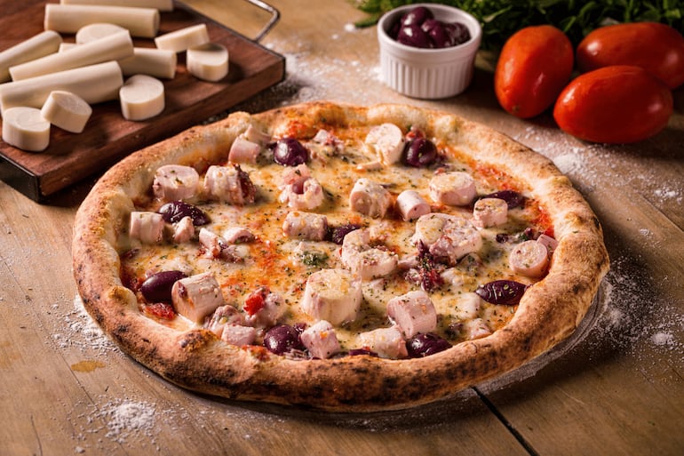 Que tal pizza na sexta-feira à noite? Aprenda essa receita de palmito com azeitonas
