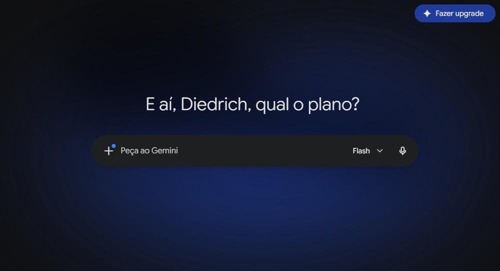 Acesse o Gemini desktop o app móvel — Foto: Diedrich Bader/TechTudo