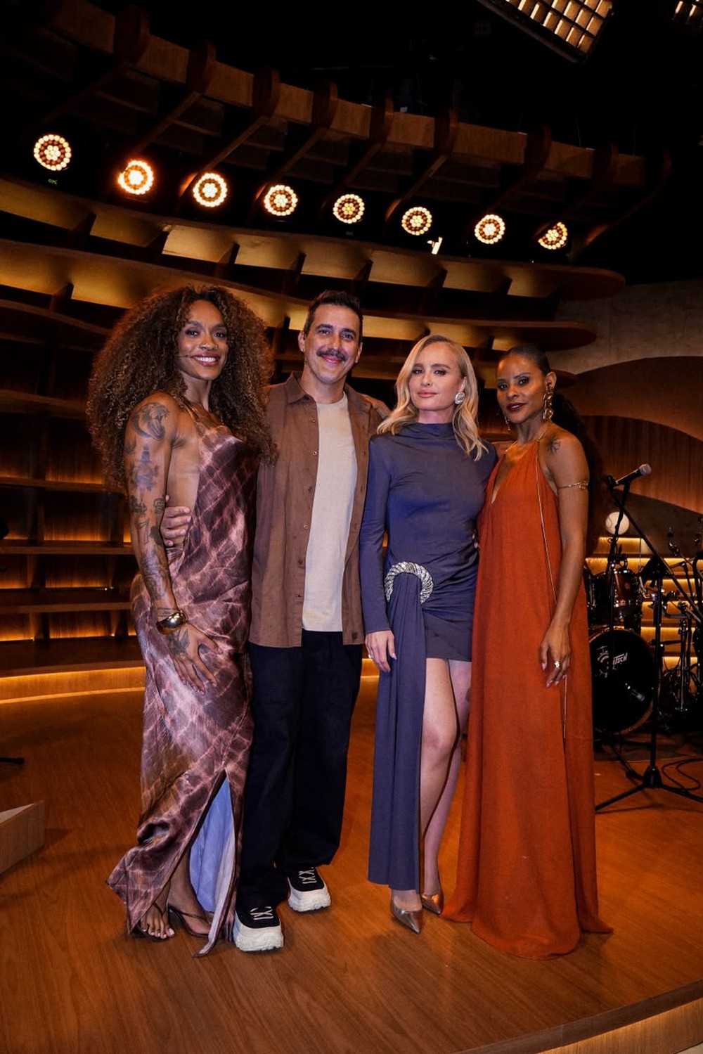 Patricia Ramos, André Marques, Angélica e Aline Wirley — Foto: Rafael Reis1verticalconteudo