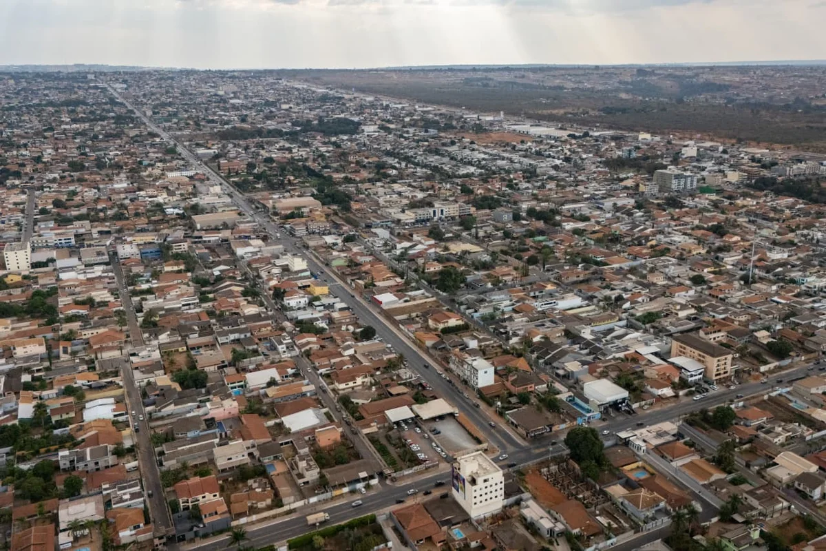 foto aérea de Vicente pires