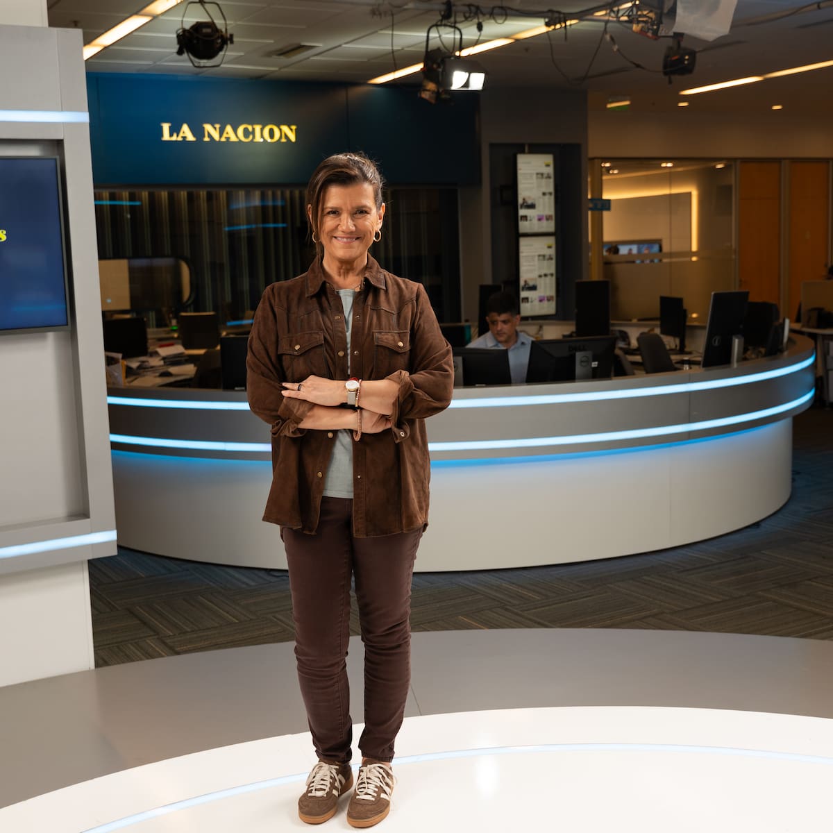 La escritora chilena Pilar Sordo en la redacción de La Nacion