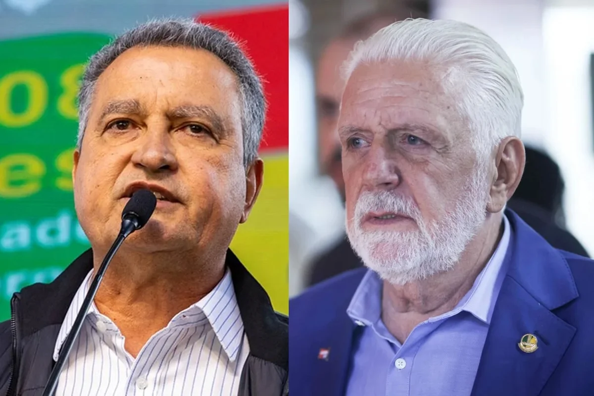 imagem colorida de rui costa e jaques wagner pré-candidatos ao Senado pela bahia