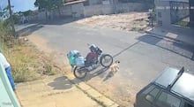 Menina de 7 anos leva pontos no rosto após cair de patinete ao fugir de cachorro em Contagem