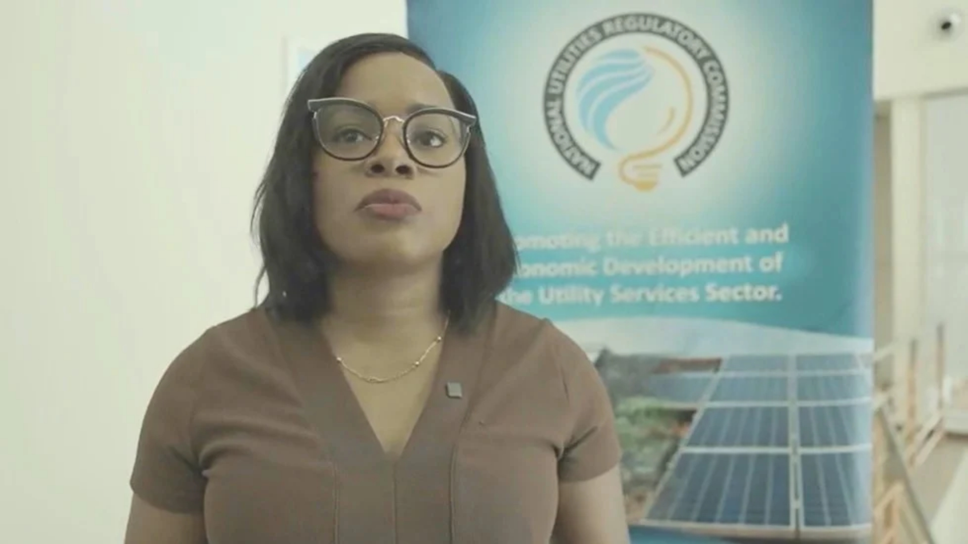 Consumer Relations Officer at the National Utilities Regulatory Commission, Manendra George-Roberts. (Photo Credit: NURC video release)