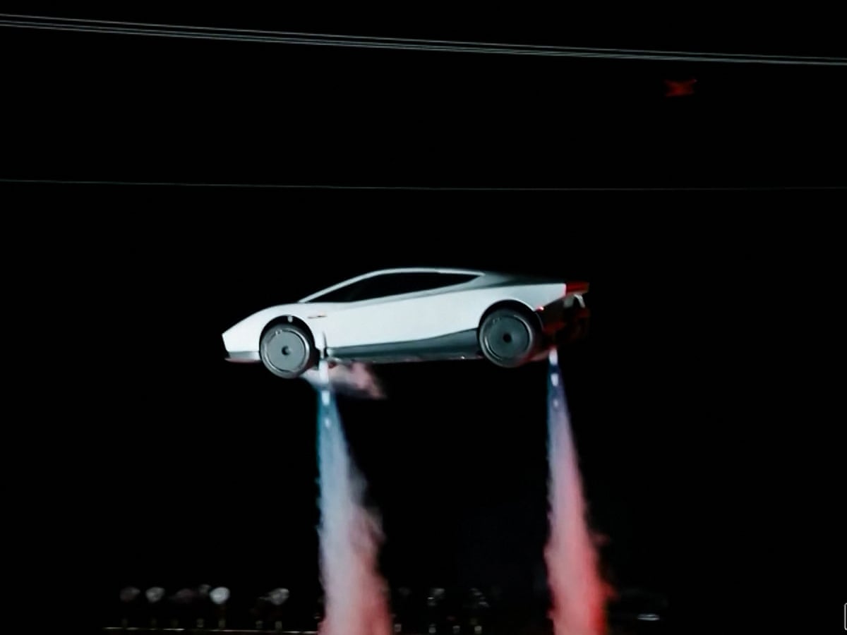 Elon Musk revela o 'primeiro carro voador do mundo' no evento da Tesla