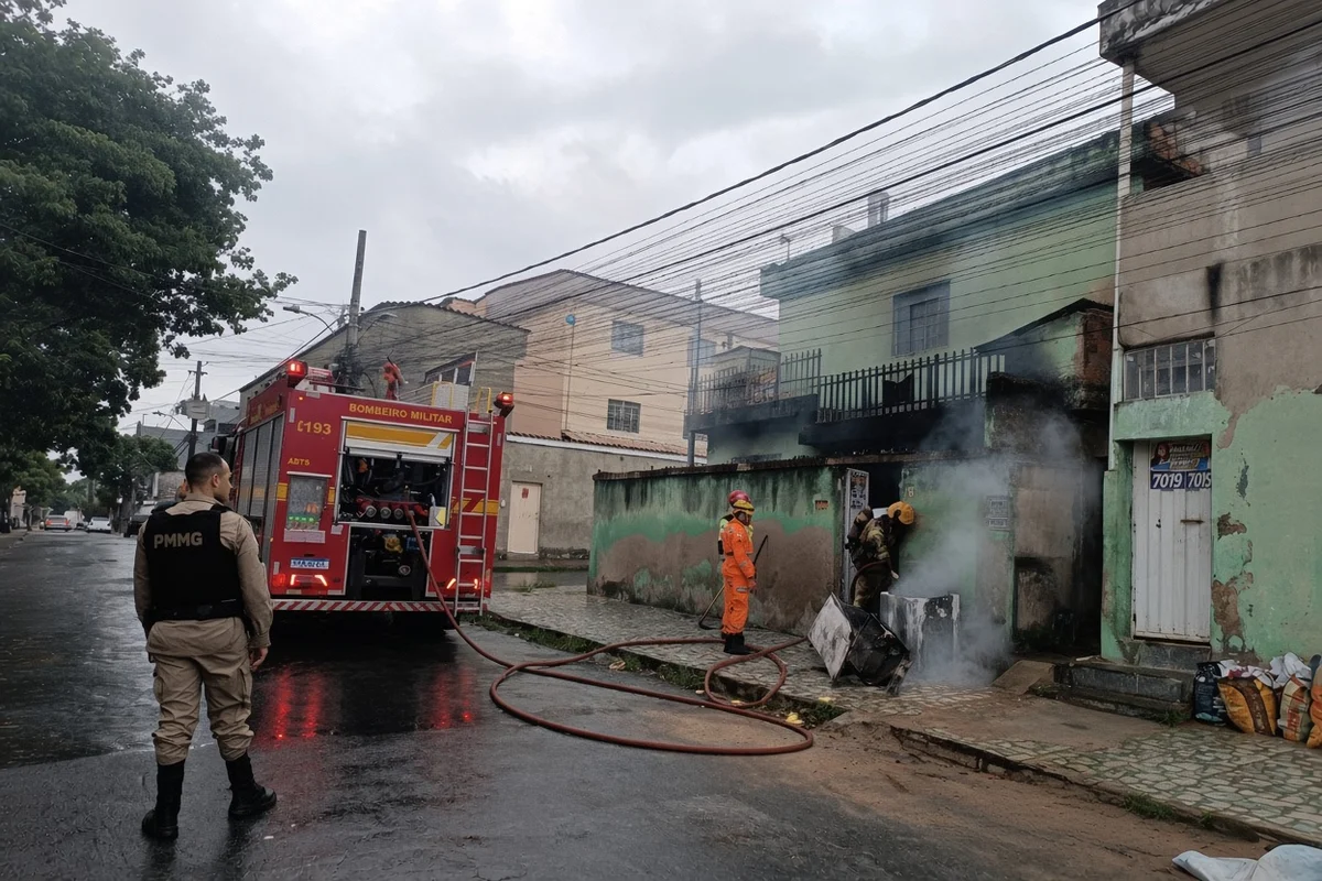 incêndio residência BH