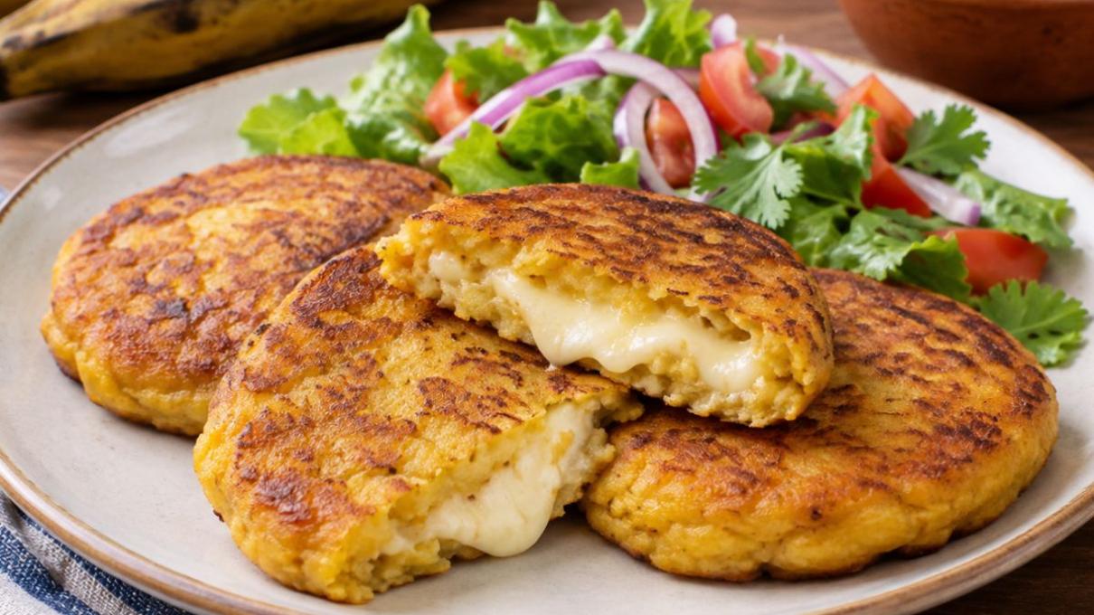 Simples panquecas de banana com queijo, a mistura perfeita entre doce e salgado
