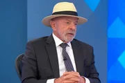 O presidente Lula em sabatina do Jornal Nacional