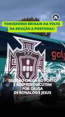 Torcedores discutem por Cristiano Ronaldo e Jorge Jesus no retorno da seleção a Portugal