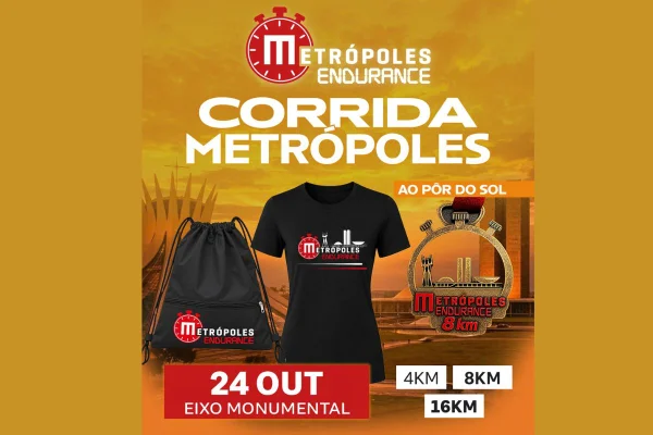 Metrópoles Endurance Corrida: retirada de kits será em frente à Catedral - destaque galeria
