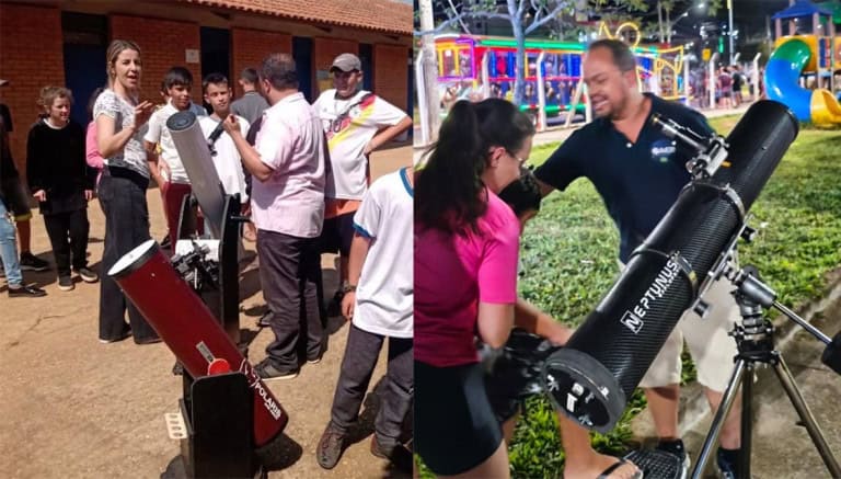 Da escola à praça: projeto “quebra as paredes” no ensino da astronomia