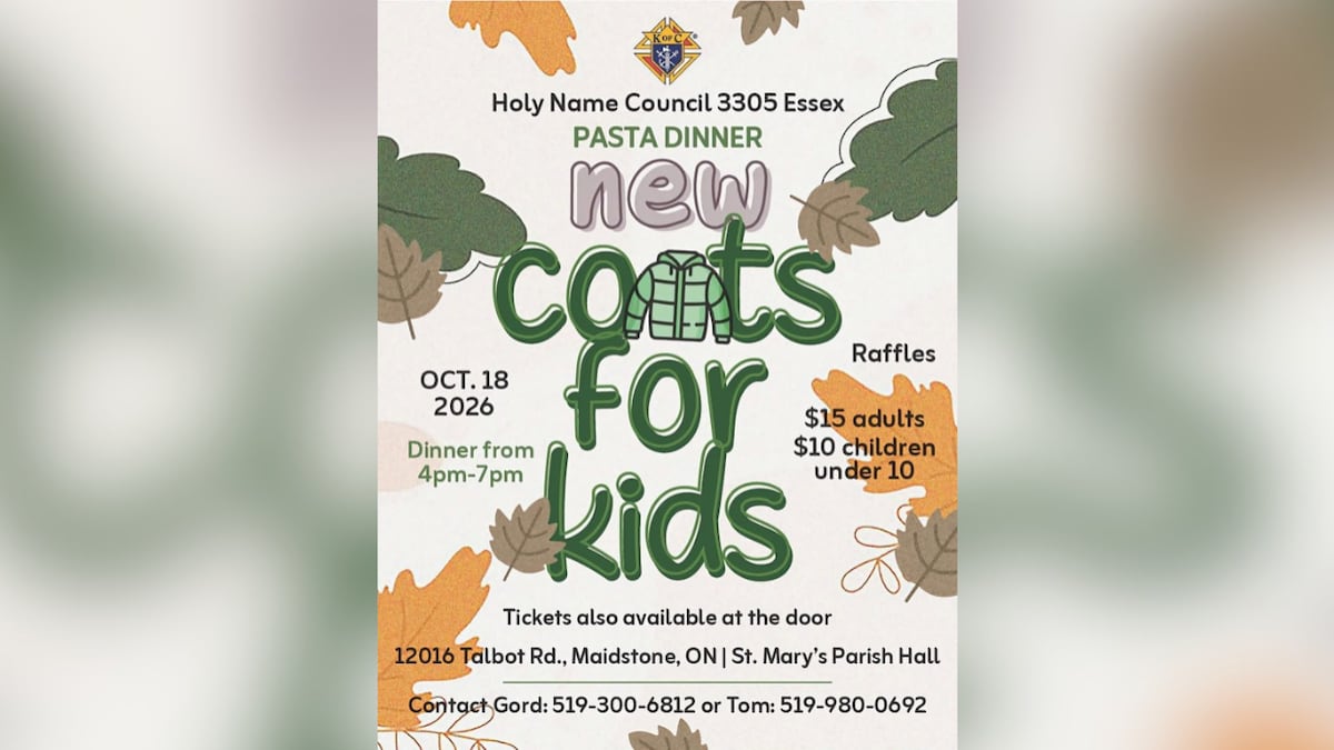 Pasta dinner to help fund winter coats for families