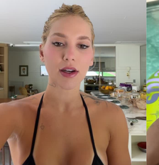Virginia Fonseca curte piscina de ressaca e recebe visita de Zé Felipe Foto: Reprodução/Instagram