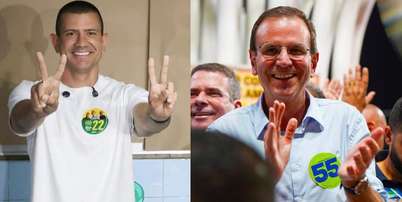 Eduardo Paes e Douglas Ruas vão disputar o segundo turno no RJ Foto: Reprodução/Redes sociais