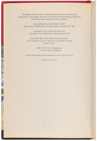 Livro super-raro de Harry Potter cheio de erros ortográficos vende por mais de £300.000