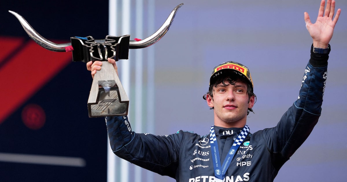 Antonelli exalta Mercedes após vitória no GP dos EUA de F1: ‘Era o resultado que a gente precisava’