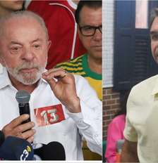 Lula (PT) e Flávio Bolsonaro (PL) disputam segundo turno neste domingo, 25 Foto: GABRIEL SILVA/RASPRESS/ESTADÃO CONTEÚDO e REGINALDO PIMENTA/AGÊNCIA O DIA/ESTADÃO CONTEÚDO / Estadão