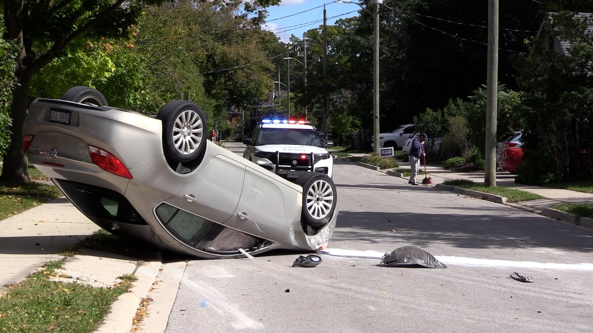 One person in custody after vehicle rollover in London