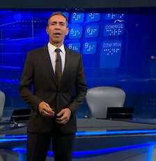 Pela primeira vez, César Tralli será o mediador do debate presencial na Globo Foto: Reprodução