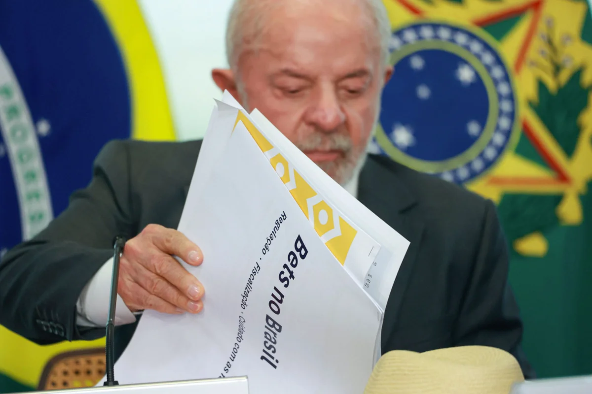 Presidente Lula durante audiência sobre bets no Palácio do Planalto