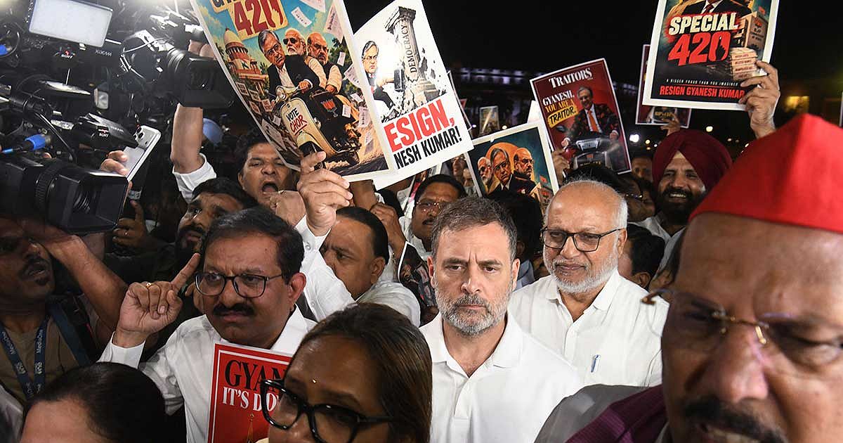 Rahul Gandhi empurrou uma jornalista grávida durante um protesto? SC solicita resposta