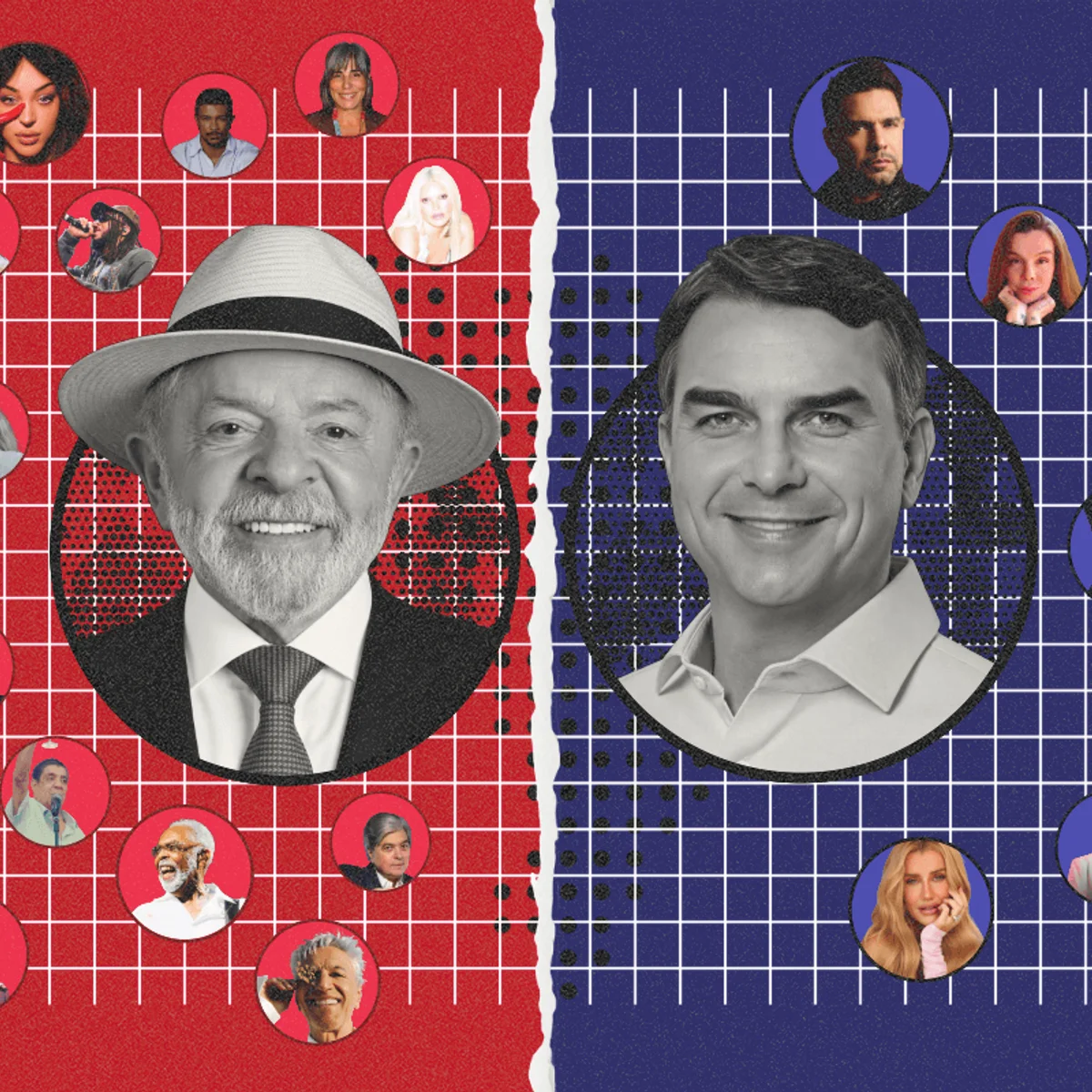 Infográfico: veja famosos que declararam apoio aos candidatos à Presidência
