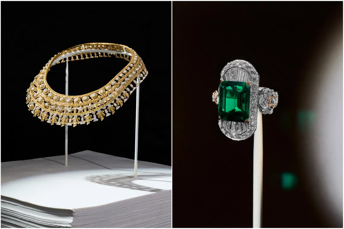 Chanel Signes & Symboles Chapter 1 Les Imprimes - Imprime Plastron, and Chanel Signes & Symboles Chapter 1 Les Imprimes - Imprime Emeraude Ring.