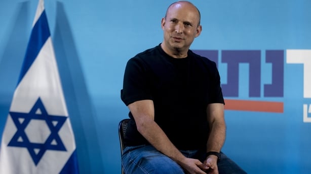 Naftali Bennet attends an election campaign event ahead of Israel's general elections