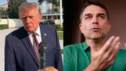 Trump n&atilde;o confirma apoio a Fl&aacute;vio Bolsonaro, mas repete que acompanhar&aacute; 'de perto' elei&ccedil;&otilde;es no Brasil