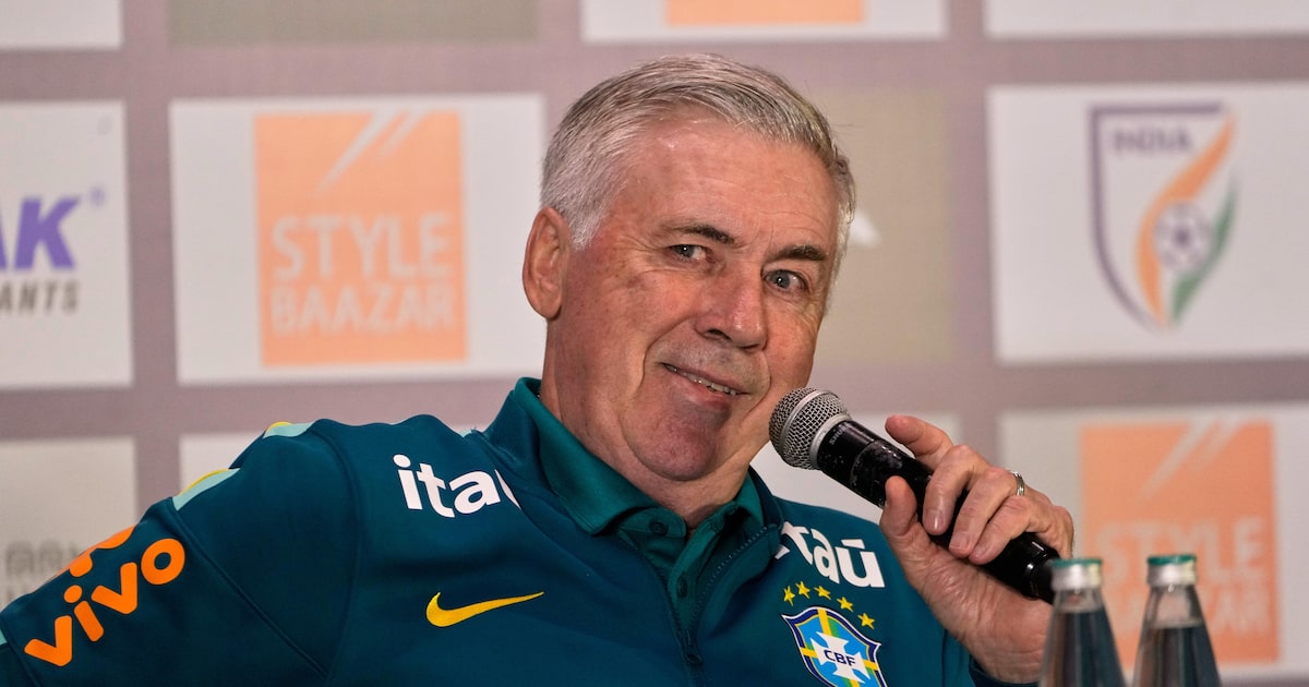 Ancelotti diz que sai satisfeito de Data Fifa e projeta futuro da seleção: ‘Quero ver outros jovens’