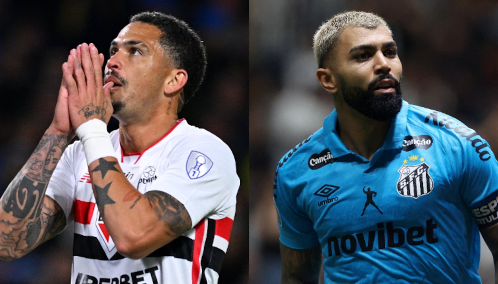 Luciano, pelo São Paulo, e Gabigol, pelo Santos, são destaques Tiago Trindade/Reuters - 16.09.2026 e Rodrigo Valle/Reuters - 08.09.2026