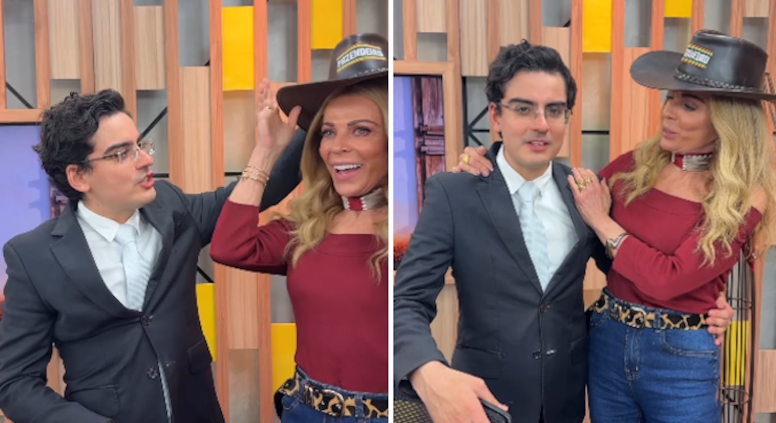 Dudu e Christina divertiram o público em novo vídeo Reprodução/Instagram @christinarochatv
