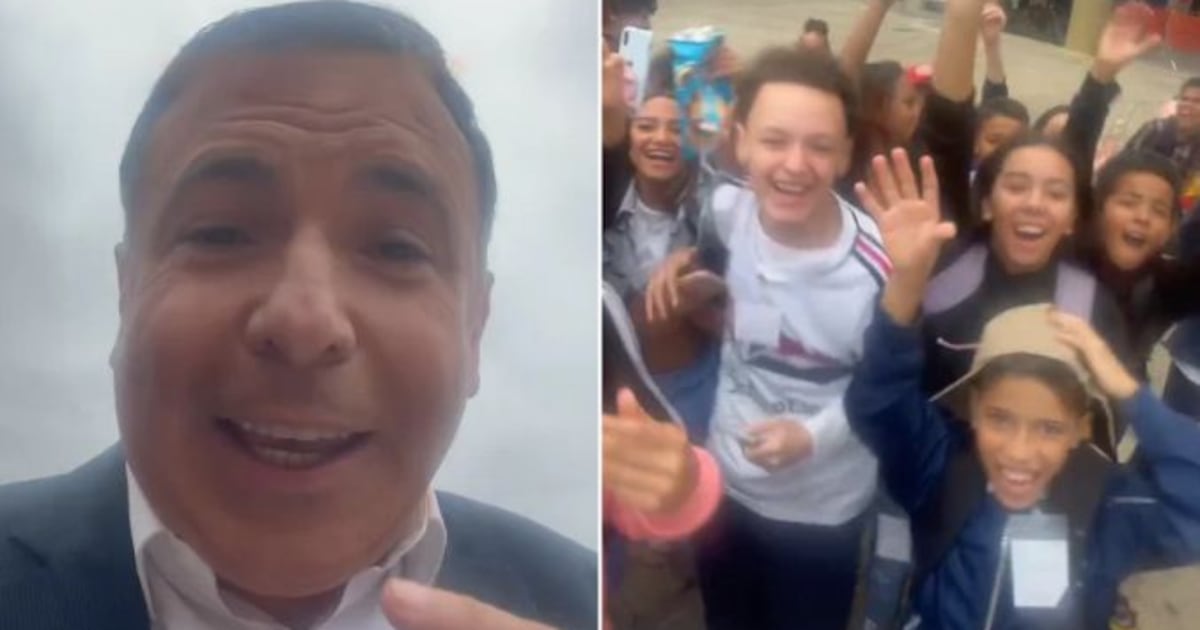 Gottino é surpreendido por crianças durante reportagem na Arena Pacaembu: ‘Dá uma olhada na galera’